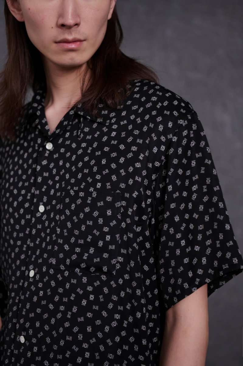 画像6: OLD JOE   ORIGINAL PRINTED OPEN COLLAR SHIRTS (Deco Monogram) Short-sleeve (6)