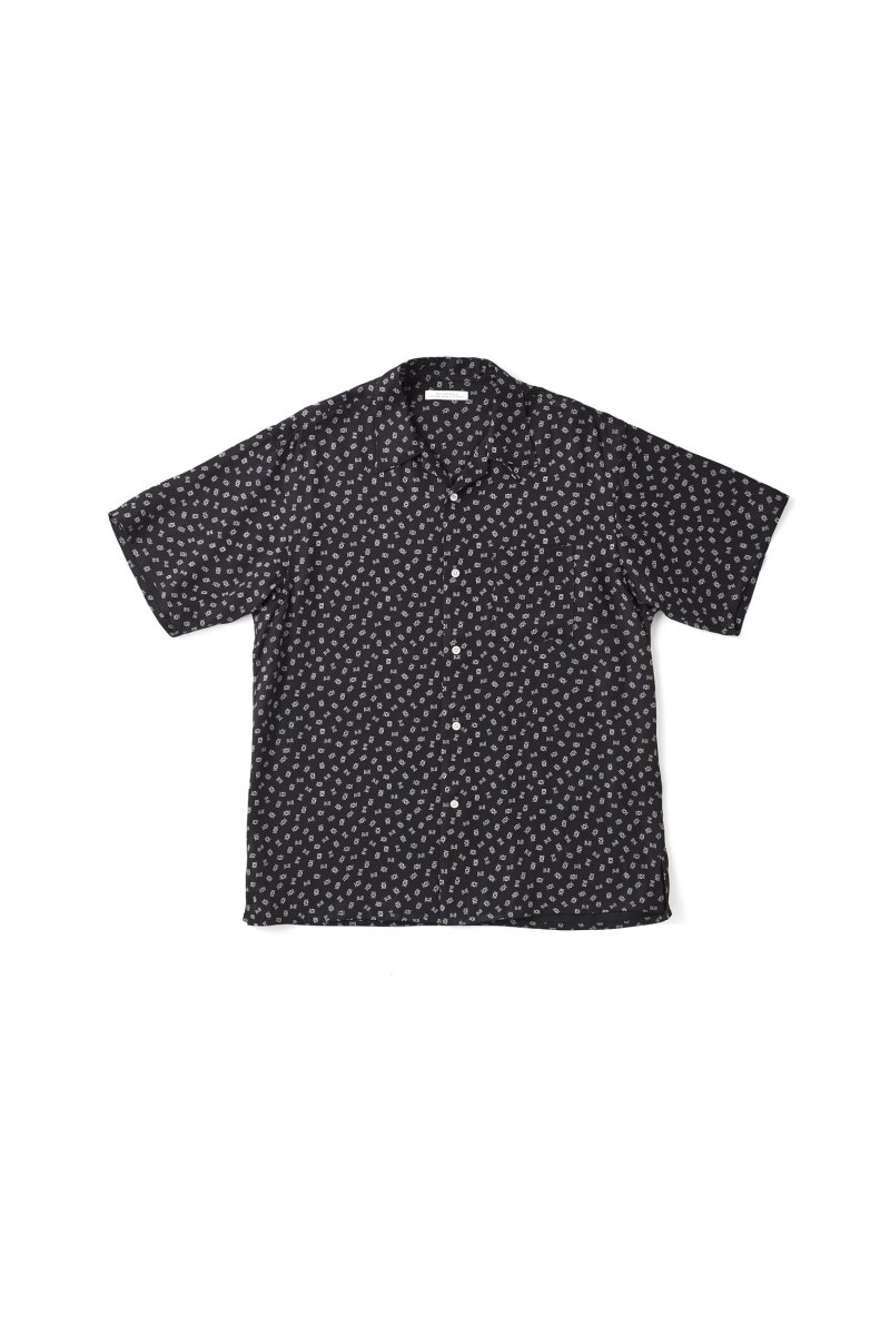 画像1: OLD JOE   ORIGINAL PRINTED OPEN COLLAR SHIRTS (Deco Monogram) Short-sleeve (1)