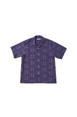 画像1: OLD JOE   ORIGINAL PRINTED OPEN COLLAR SHIRTS (Square Dot) Short-sleeve (1)