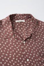 画像4: OLD JOE   ORIGINAL PRINTED OPEN COLLAR SHIRTS (Deco Monogram) Short-sleeve (4)