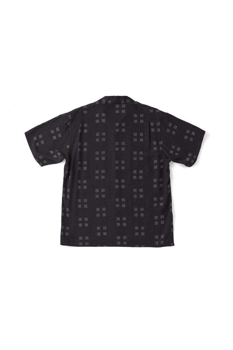 画像3: OLD JOE   ORIGINAL PRINTED OPEN COLLAR SHIRTS (Square Dot) Short-sleeve (3)