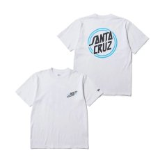 画像1: NEW ERA  半袖 コットン Tシャツ SANTA CRUZ サークルロゴ ホワイト レギュラーフィット (1)