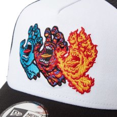 画像5: NEW ERA  9FORTY A-Frame トラッカー SANTA CRUZ 3スクリーミングハンド ホワイト/ブラック (5)
