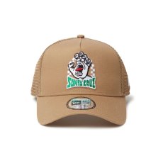 画像2: NEW ERA  9FORTY A-Frame トラッカー SANTA CRUZ スクリーミングハンド カーキ (2)