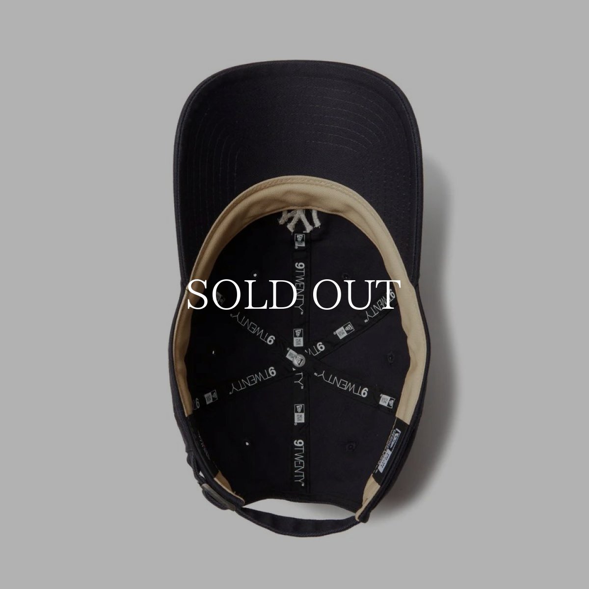 画像2: NEW ERA  9TWENTY Khaki Sweat Band ニューヨーク・ヤンキース ネイビー カーキスウェットバンド (2)