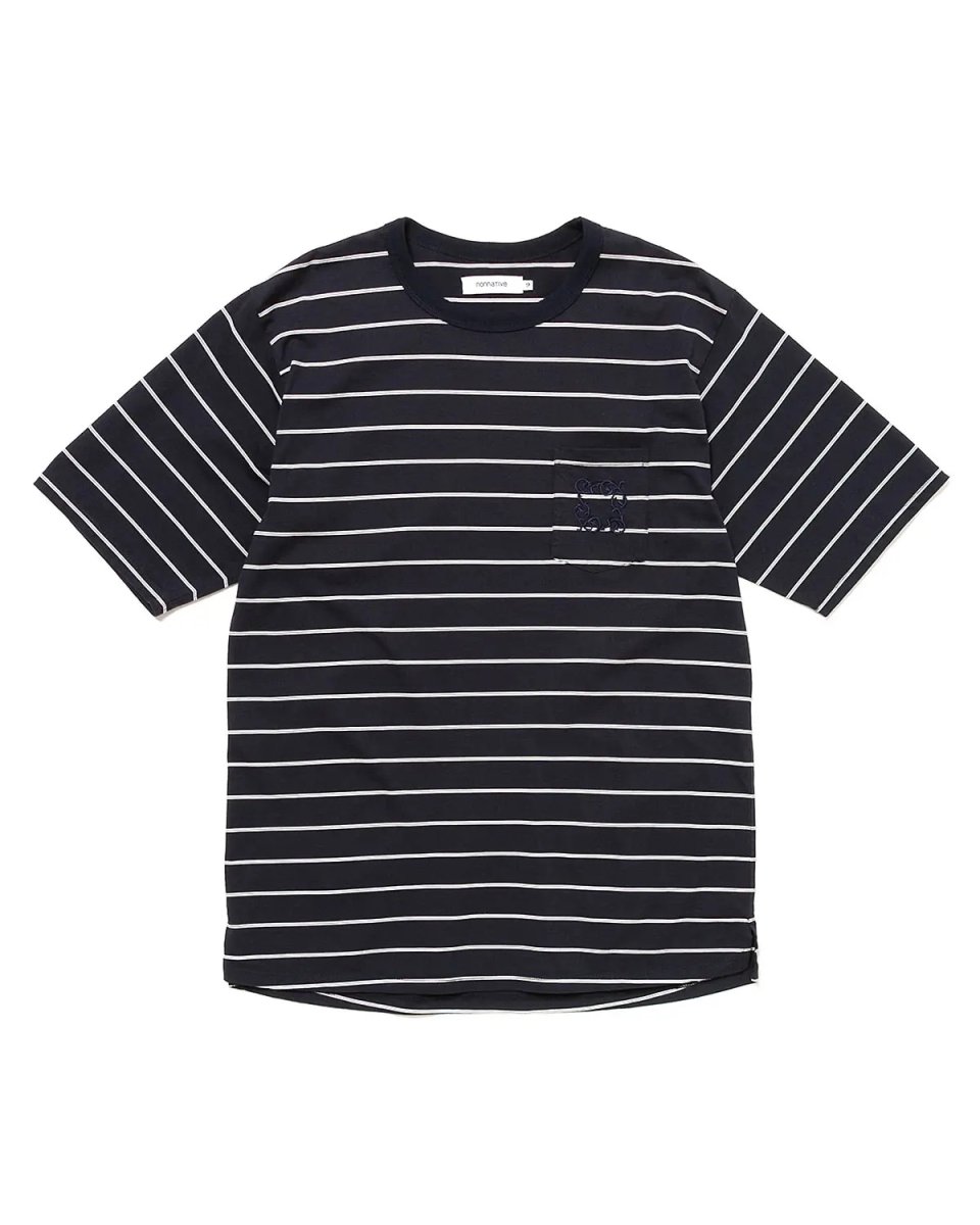 画像1: nonnative  DWELLER S/S TEE BORDER COTTON JERSEY (1)