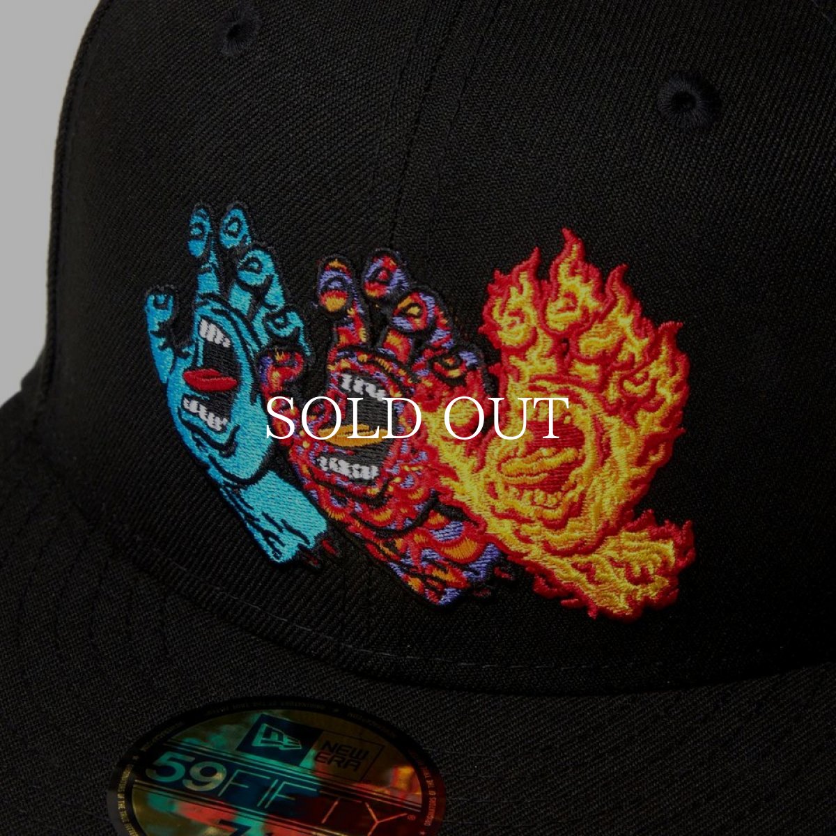画像5: NEW ERA  59FIFTY SANTA CRUZ 3スクリーミングハンド ブラック (5)