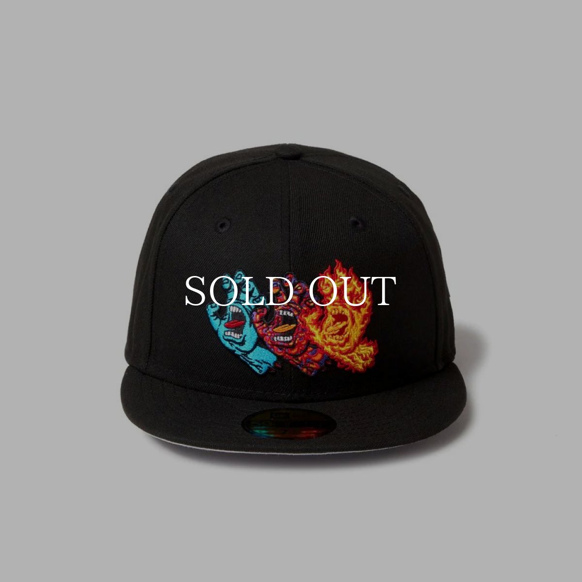 画像2: NEW ERA  59FIFTY SANTA CRUZ 3スクリーミングハンド ブラック (2)