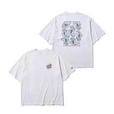 画像1: NEW ERA  半袖 オーバーサイズド コットン Tシャツ SANTA CRUZ スクリーミングハンド ホワイト (1)