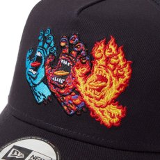 画像5: NEW ERA  9FORTY A-Frame トラッカー SANTA CRUZ 3スクリーミングハンド ブラック (5)