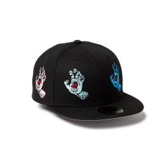 画像2: NEW ERA  59FIFTY SANTA CRUZ オールオーバー スクリーミングハンド ブラック (2)