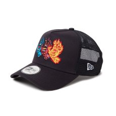 画像1: NEW ERA  9FORTY A-Frame トラッカー SANTA CRUZ 3スクリーミングハンド ブラック (1)