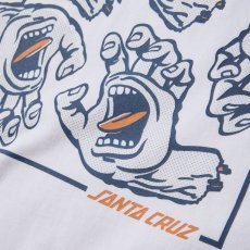 画像6: NEW ERA  半袖 オーバーサイズド コットン Tシャツ SANTA CRUZ スクリーミングハンド ホワイト (6)