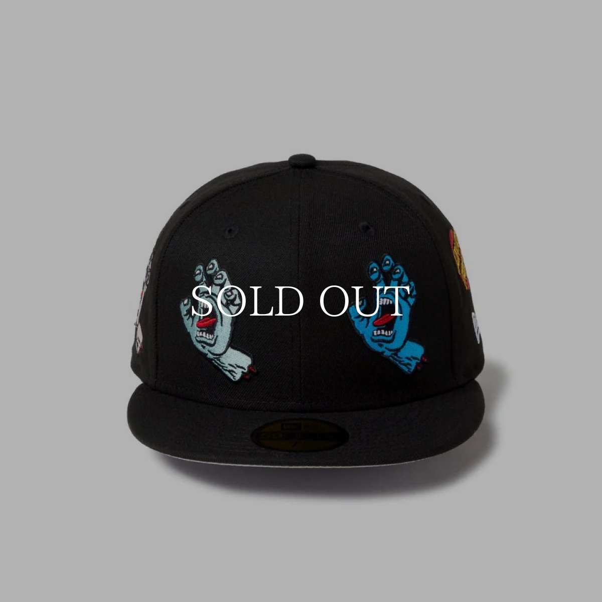 画像3: NEW ERA  59FIFTY SANTA CRUZ オールオーバー スクリーミングハンド ブラック (3)