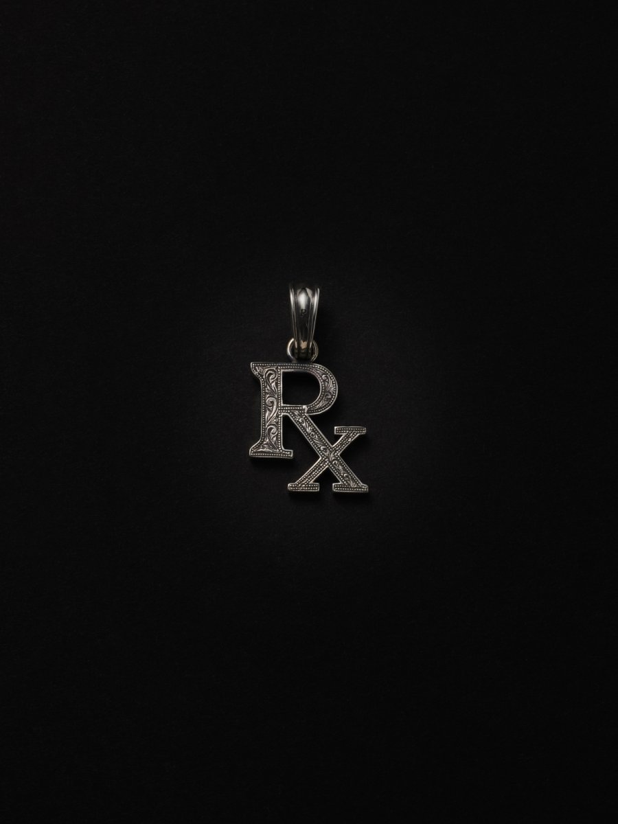 画像1: ANTIDOTE BUYERS CLUB   Engraved RX Pendant (1)