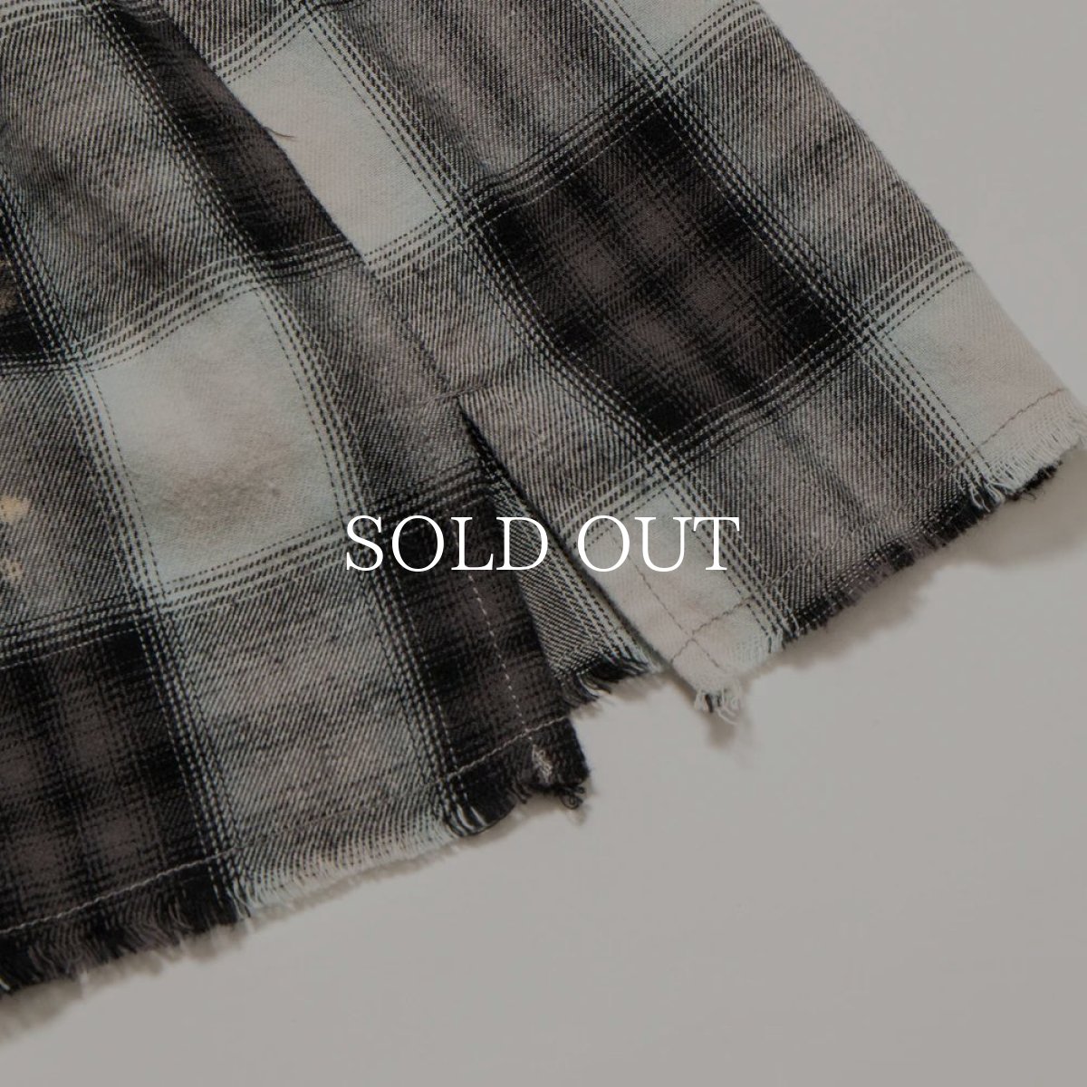 画像4: APPLEBUM  Ombre Check Damage S/S Shirt (4)