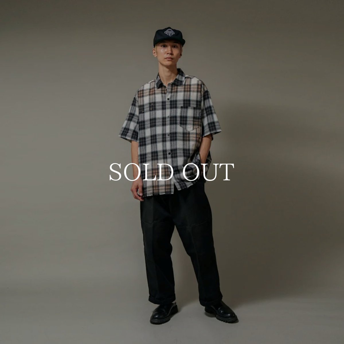 画像11: APPLEBUM  Ombre Check Damage S/S Shirt (11)