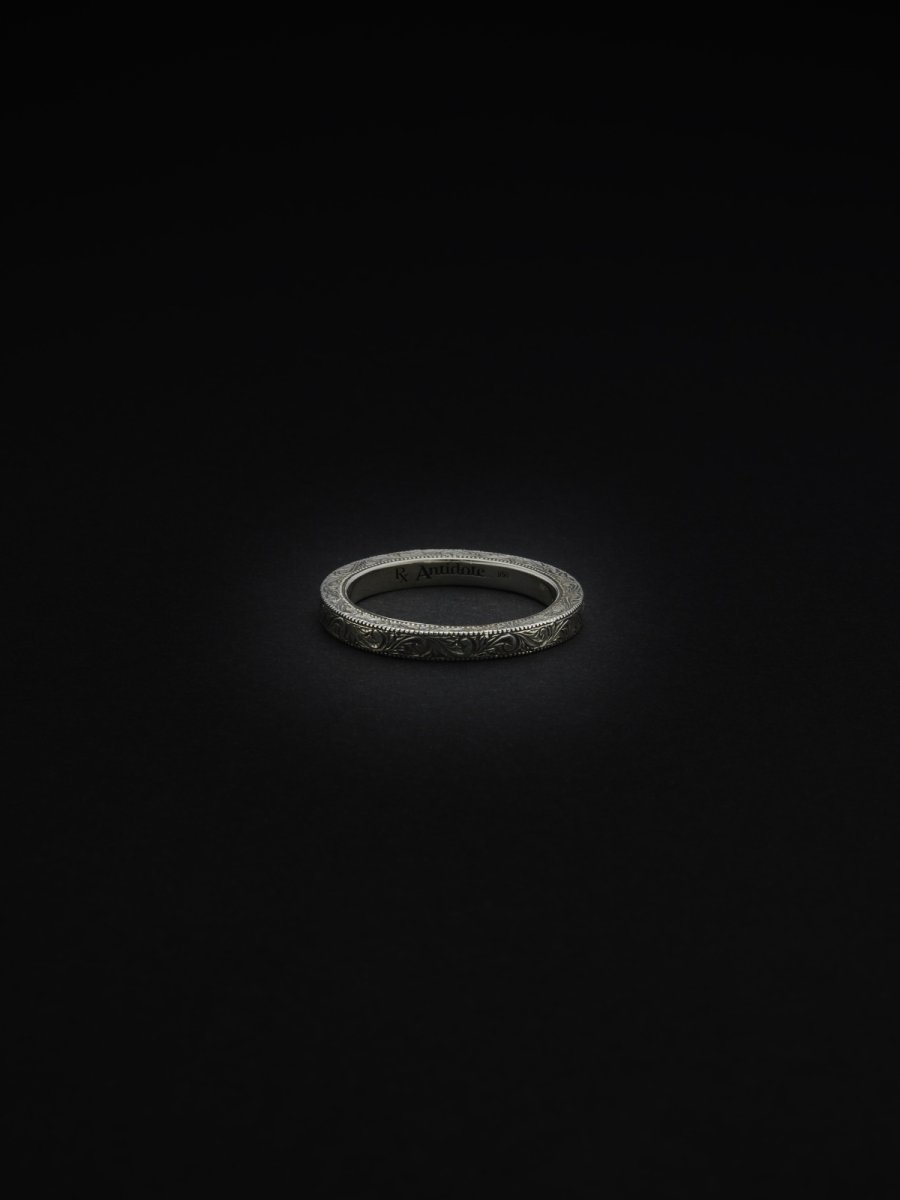 画像1: ANTIDOTE BUYERS CLUB   Engraved Flat Ring (1)