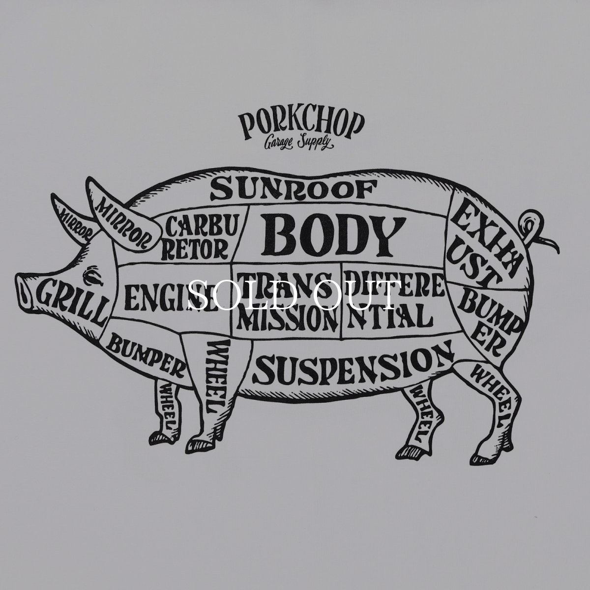 画像4: PORKCHOP GARAGE SUPPLY  MULTI LOGOS TEE 2025 (4)