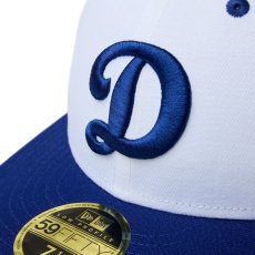 画像5: NEW ERA  LP 59FIFTY Dodgers Pack ロサンゼルス・ドジャース ホワイト ダークロイヤルバイザー (5)