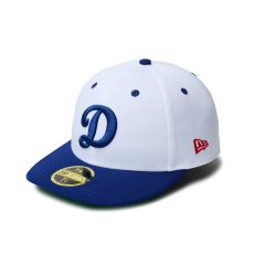 画像1: NEW ERA  LP 59FIFTY Dodgers Pack ロサンゼルス・ドジャース ホワイト ダークロイヤルバイザー (1)
