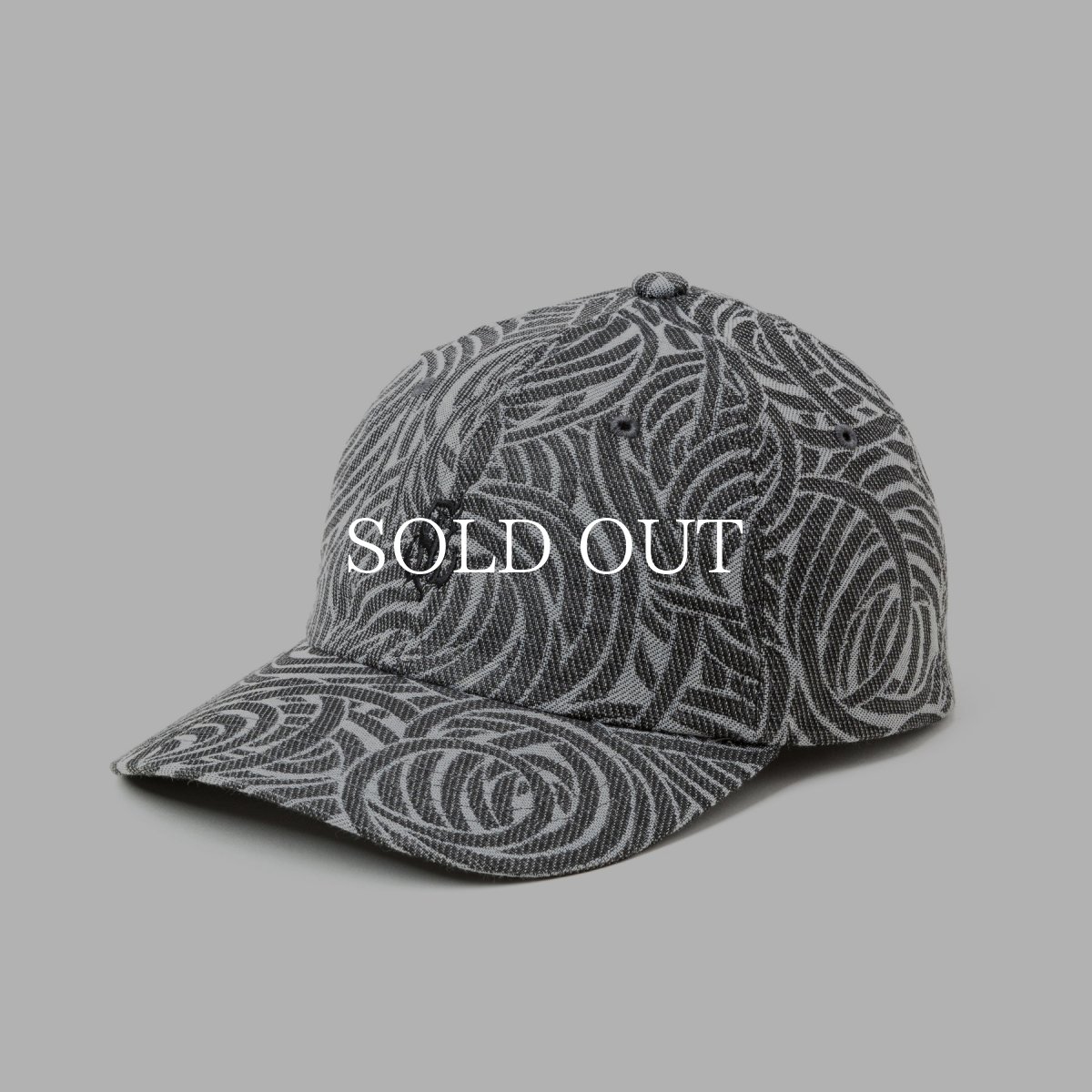 画像1: CALEE  SPIRAL JACQUARD CHAMBRAY CAP (1)