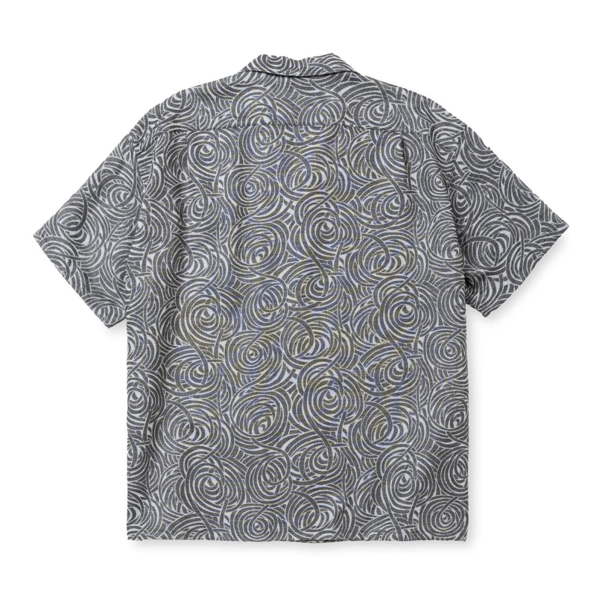 画像2: CALEE  SPIRAL JACQUARD CHAMBRAY S/S SH (2)