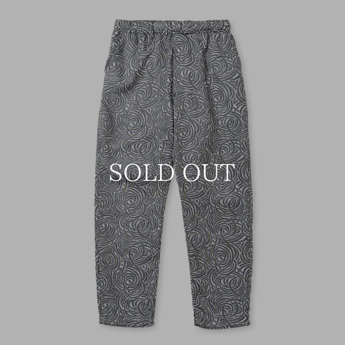 画像1: CALEE  SPIRAL JACQUARD CHAMBRAY EASY TROUSERS (1)