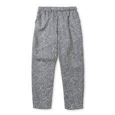 画像1: CALEE  SPIRAL JACQUARD CHAMBRAY EASY TROUSERS (1)