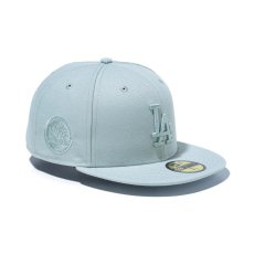 画像1: NEW ERA  59FIFTY Tonal Logo ロサンゼルス・ドジャース スノーグレー (1)