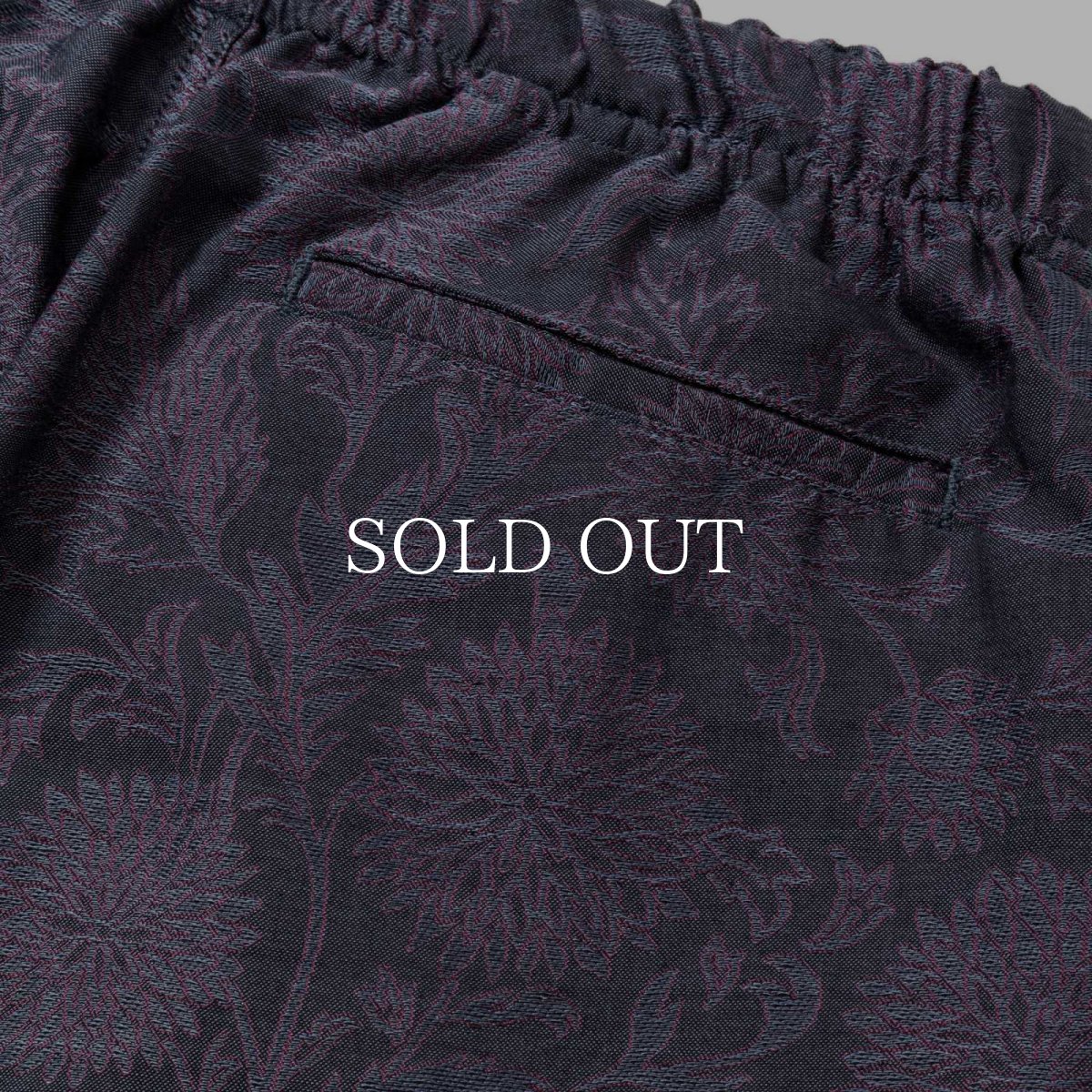 画像5: CALEE  FLOWER JACQUARD CHAMBRAY EASY TORUSERS (5)