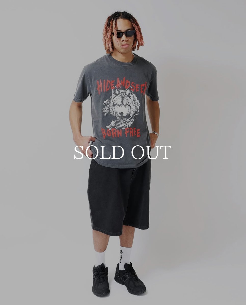 画像3: HideandSeek  Wolf S/S Tee(Front) (3)