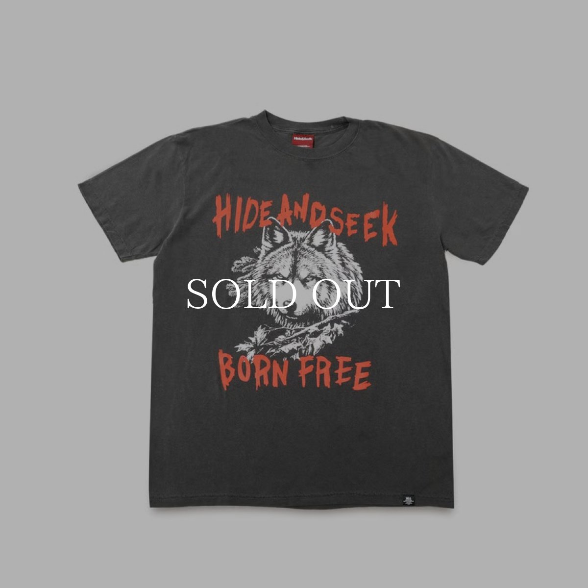 画像1: HideandSeek  Wolf S/S Tee(Front) (1)