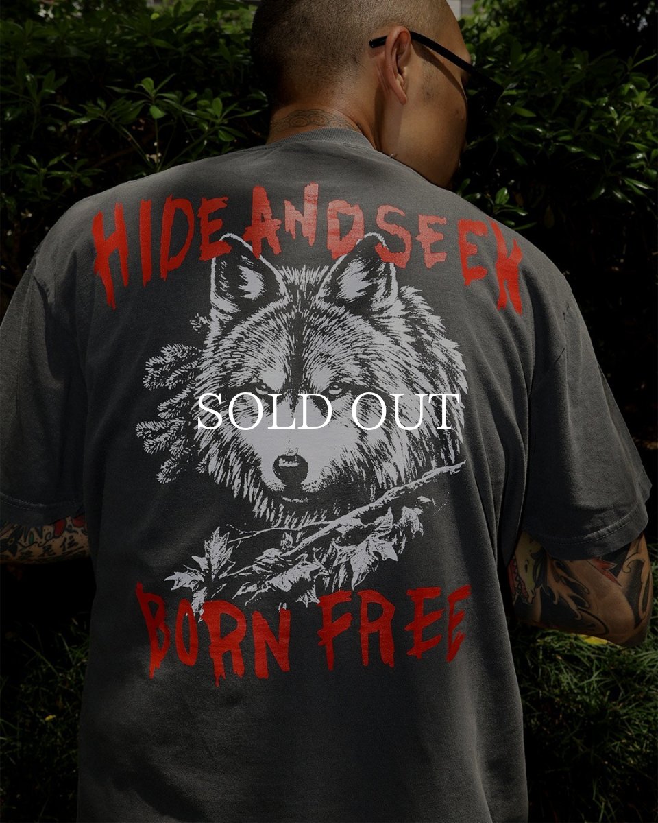 画像6: HideandSeek  Wolf S/S Tee(Back) (6)