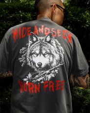 画像6: HideandSeek  Wolf S/S Tee(Back) (6)