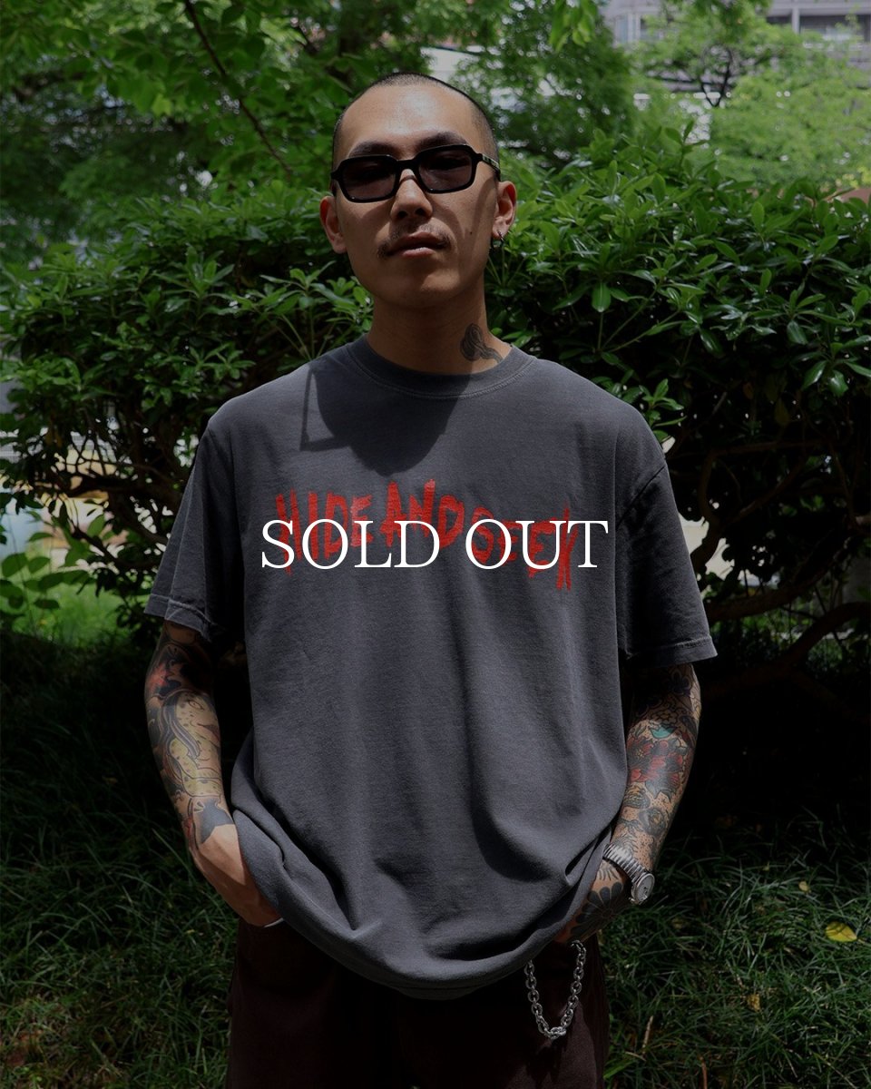 画像7: HideandSeek  Wolf S/S Tee(Back) (7)