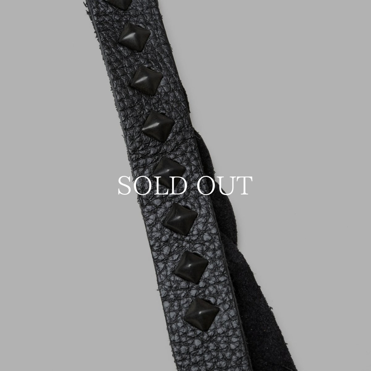 画像7: CALEE  STUDS & KNITTING LEATHER SHORT KEY RING ＜TYPE B＞ (7)