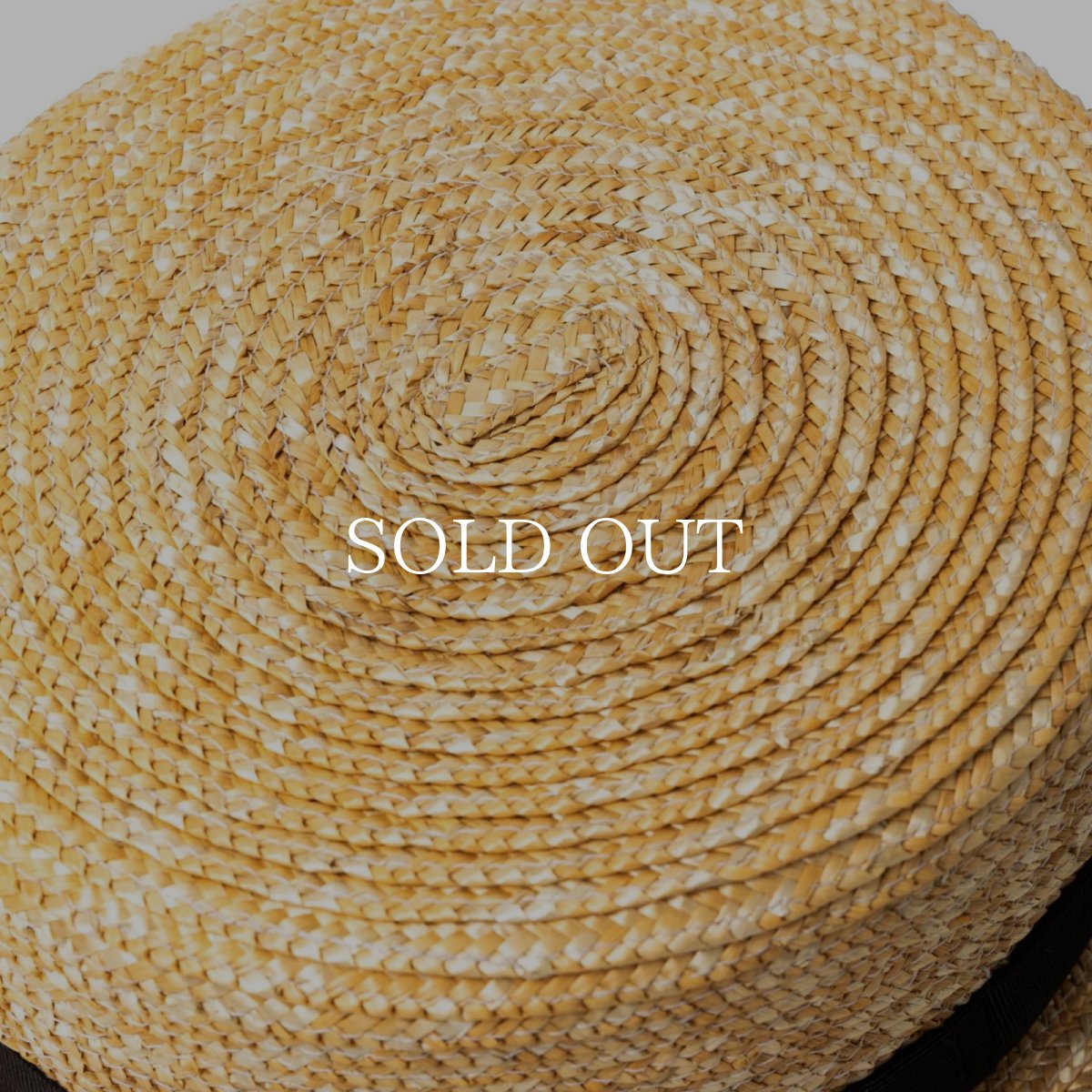 画像5: CALEE  STRAW BOATER HAT (5)