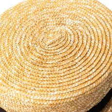 画像5: CALEE  STRAW BOATER HAT (5)