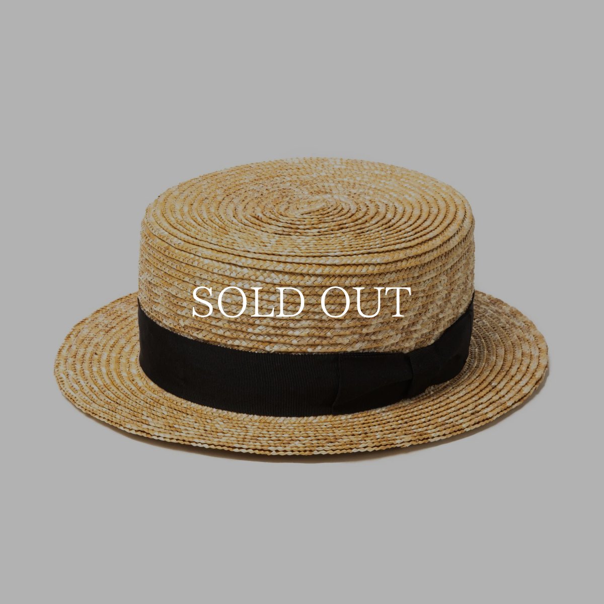 画像1: CALEE  STRAW BOATER HAT (1)