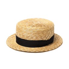 画像1: CALEE  STRAW BOATER HAT (1)