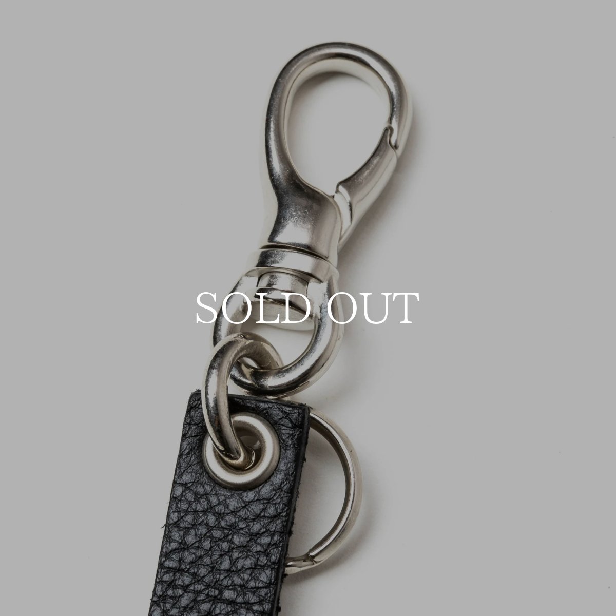 画像2: CALEE  STUDS & KNITTING LEATHER SHORT KEY RING ＜TYPE B＞ (2)