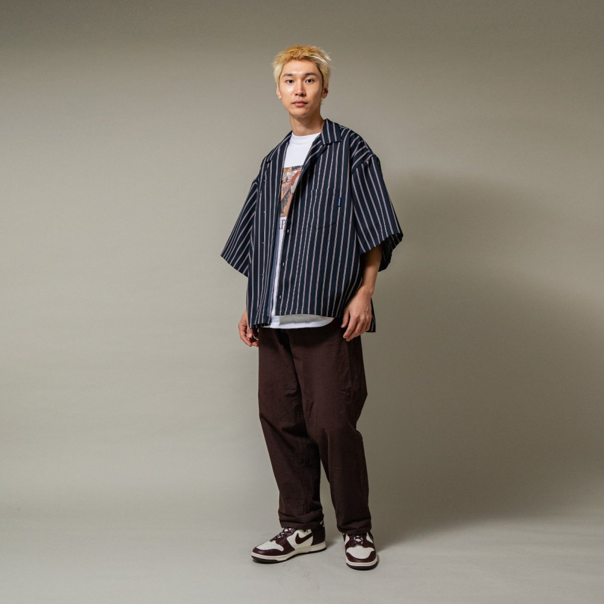 画像12: APPLEBUM  Big Sleeve Stripe Aloha Shirt (12)