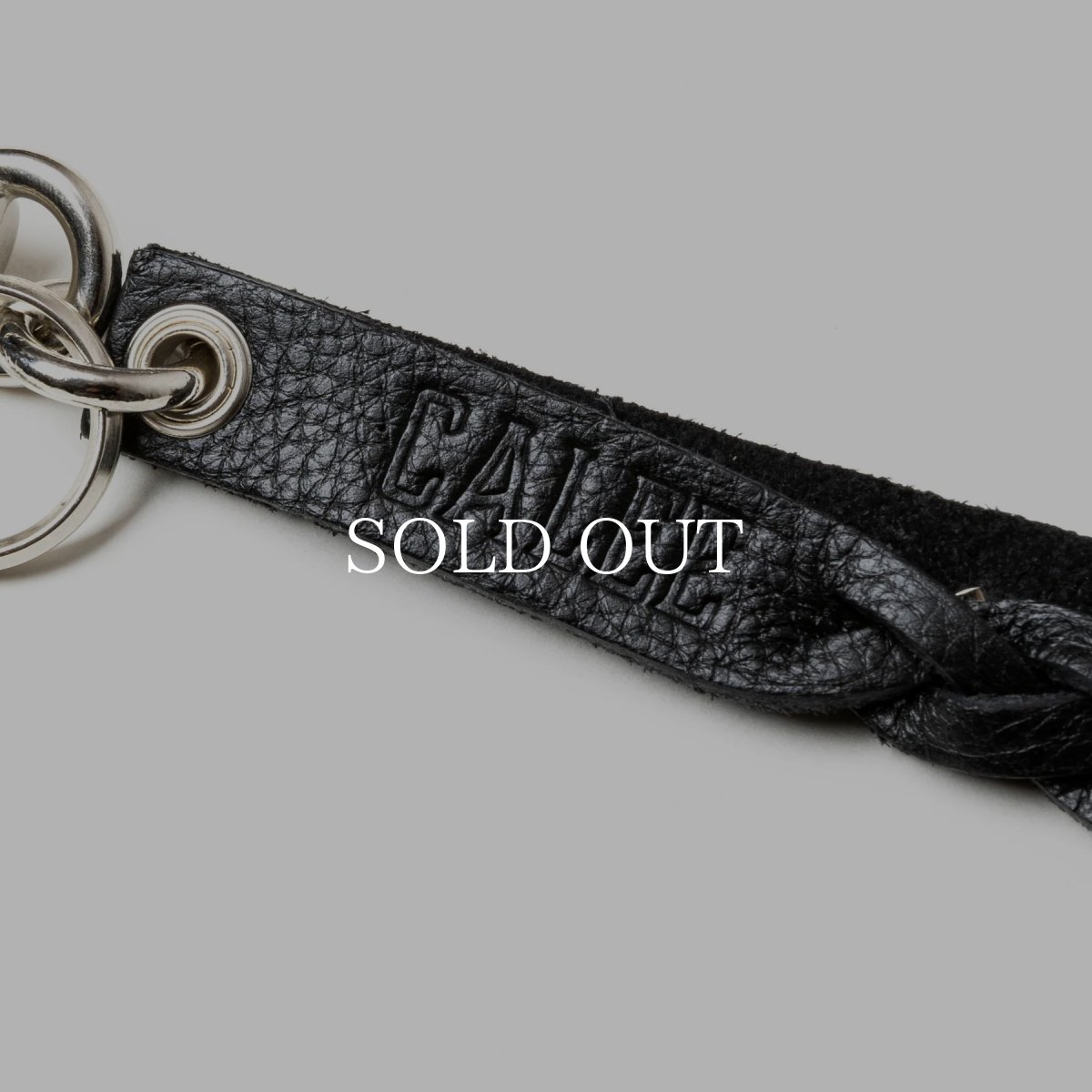 画像4: CALEE  STUDS & KNITTING LEATHER SHORT KEY RING ＜TYPE B＞ (4)