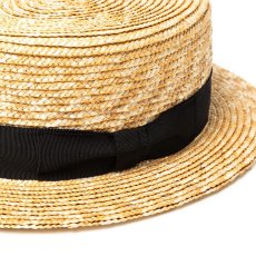 画像4: CALEE  STRAW BOATER HAT (4)