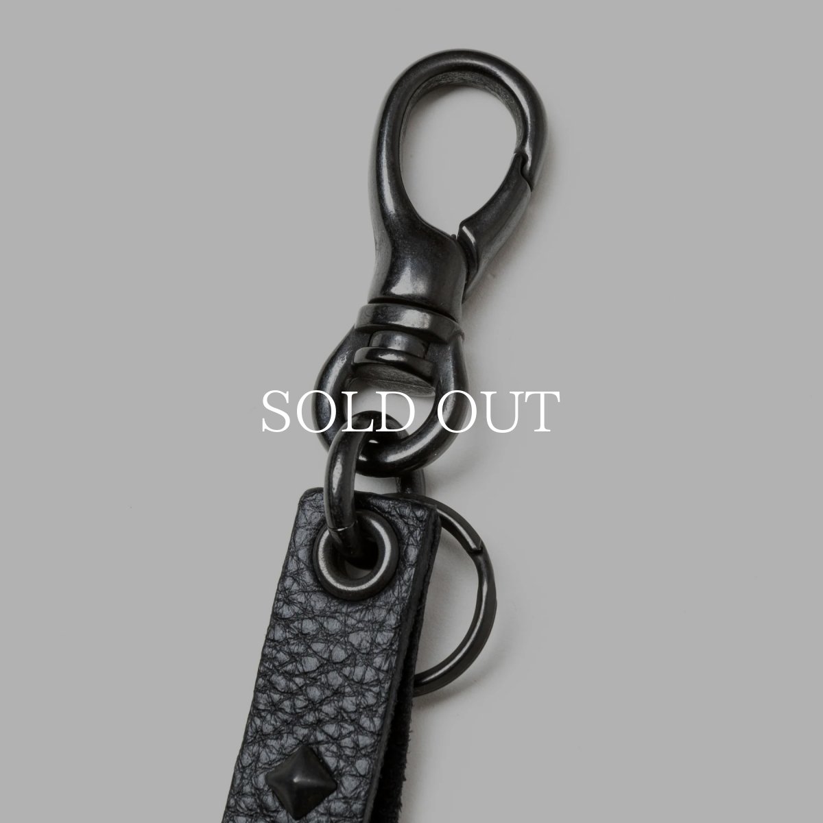 画像6: CALEE  STUDS & KNITTING LEATHER SHORT KEY RING ＜TYPE B＞ (6)