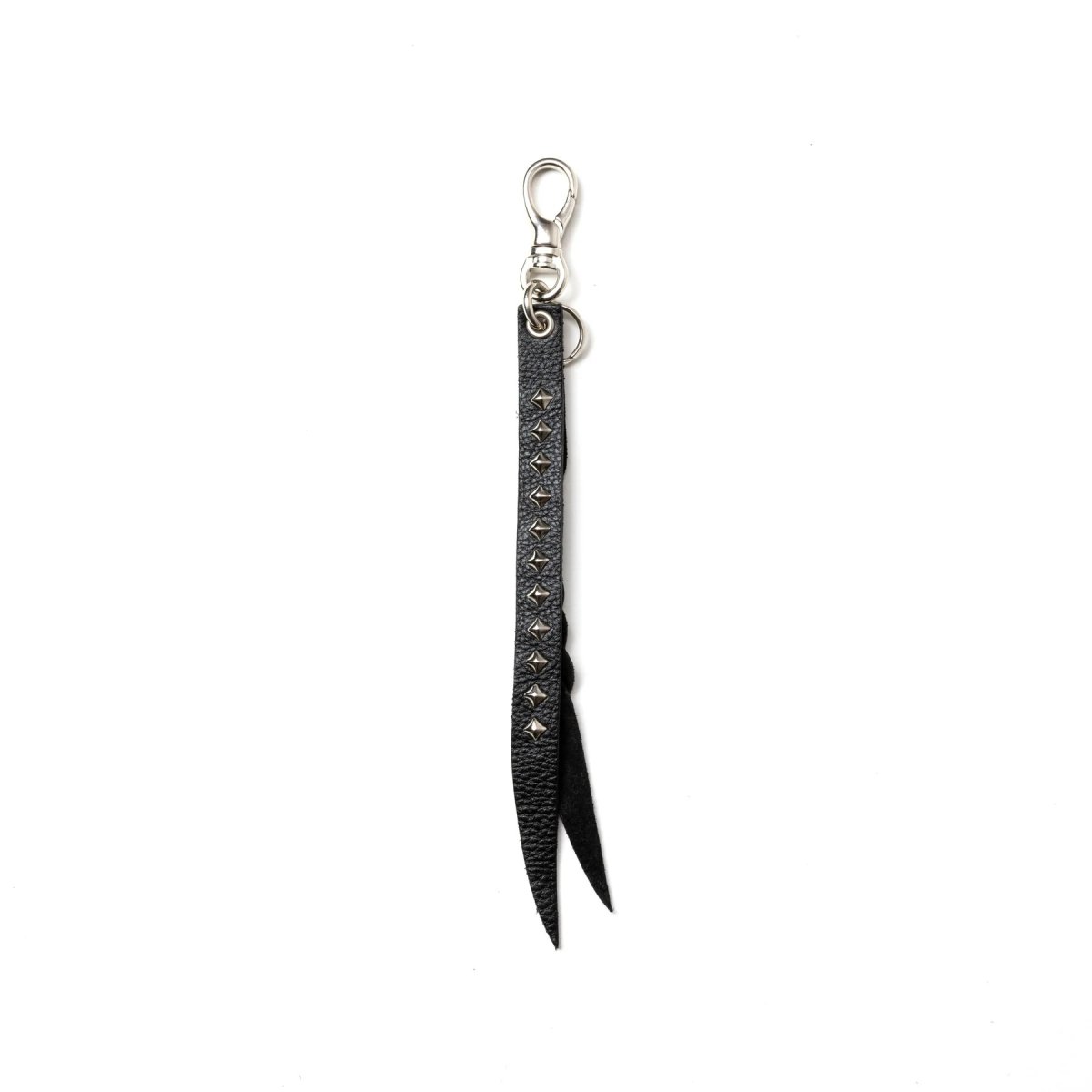 画像1: CALEE  STUDS & KNITTING LEATHER SHORT KEY RING ＜TYPE B＞ (1)