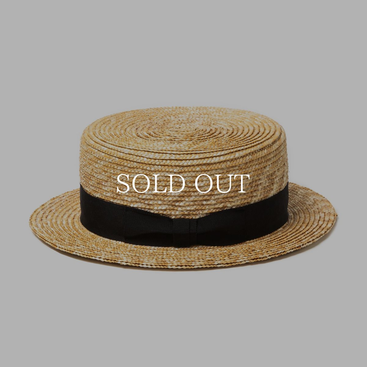 画像2: CALEE  STRAW BOATER HAT (2)