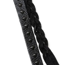 画像7: CALEE  STUDS & KNITTING LEATHER LONG KEY RING ＜TYPE B＞ (7)