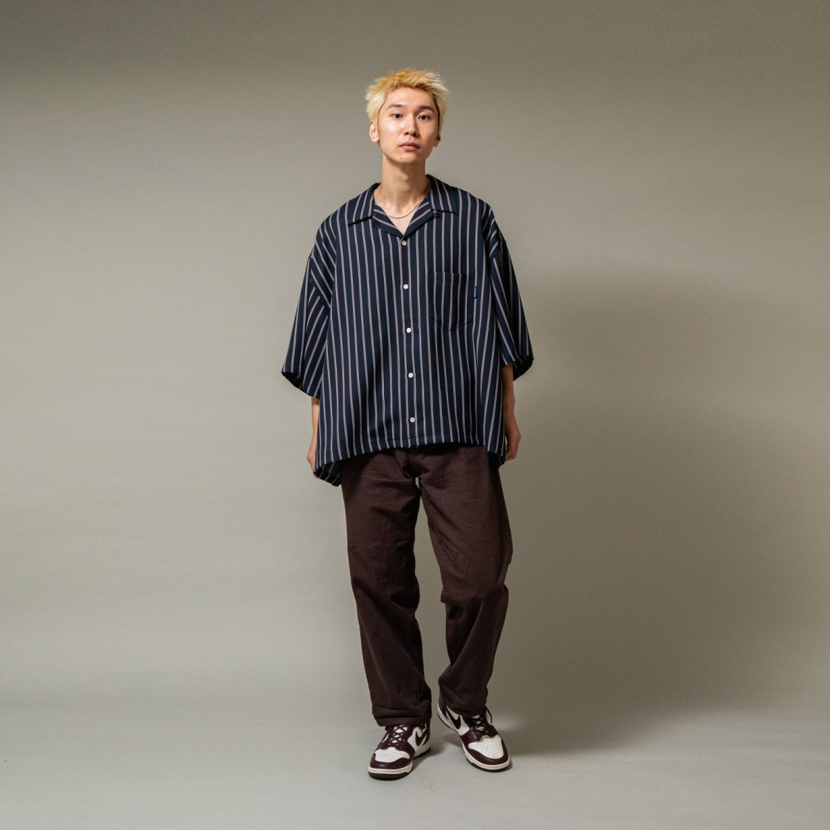 画像11: APPLEBUM  Big Sleeve Stripe Aloha Shirt (11)